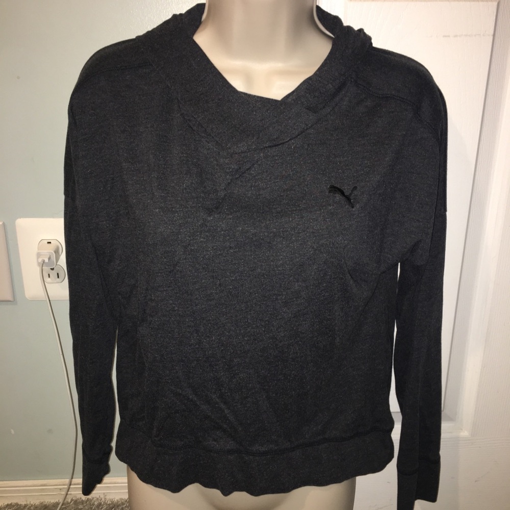 Puma slightly cropped athletic hoodie